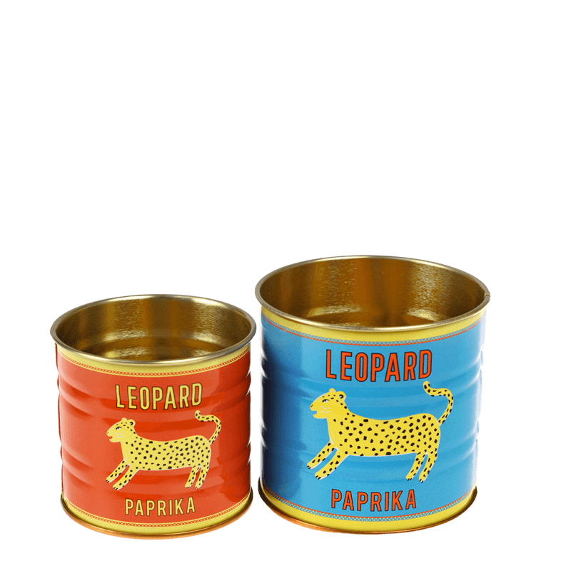 Mini Storage Tins - Leopard