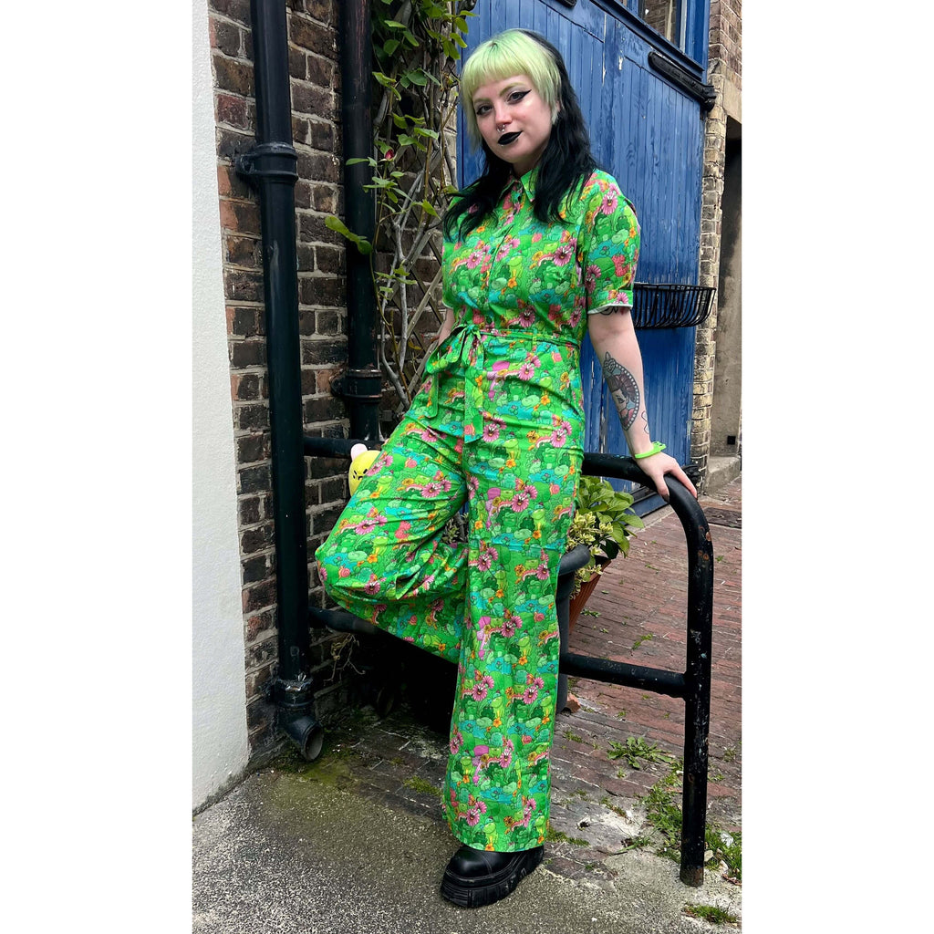 The Mushroom Babes Frogs Stretch Jumpsuit