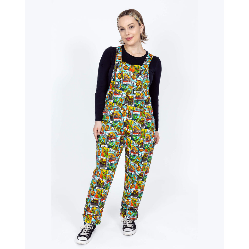 Tarot Dinosaur Stretch Twill Dungarees