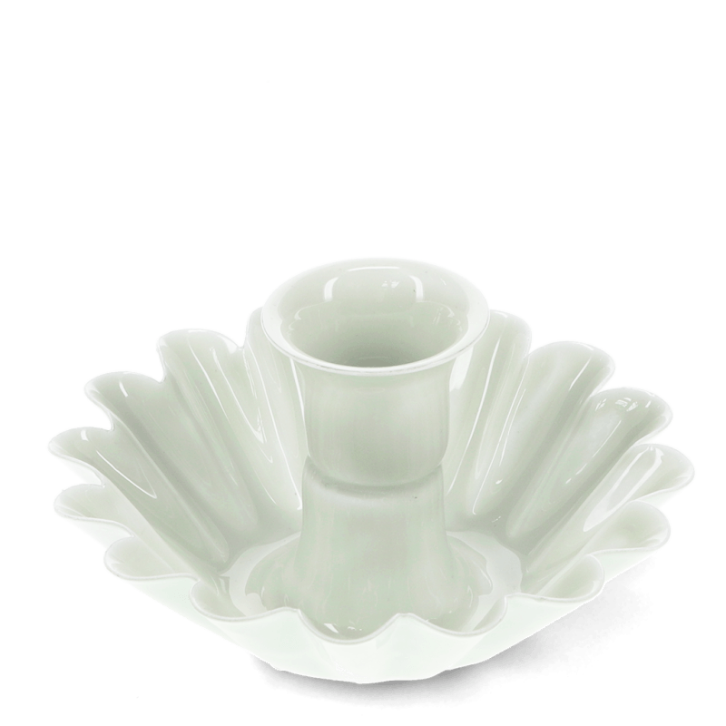 Enamel Cupped Flower Candle Holder - 4 Colours