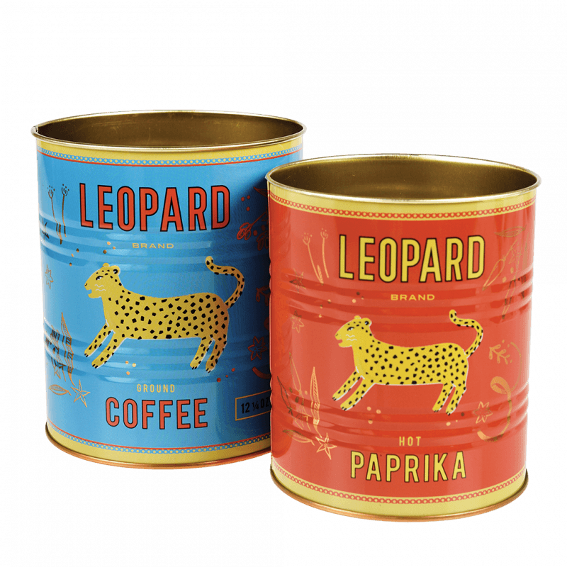 Storage Tins - Leopard