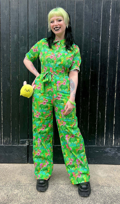 The Mushroom Babes Frogs Stretch Jumpsuit