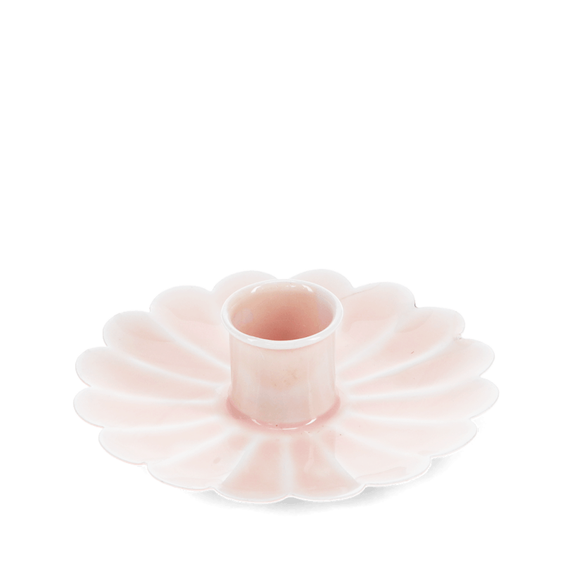 Enamel Flat Flower Candle Holder - 4 Colours