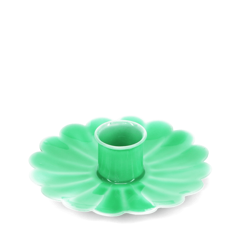 Enamel Flat Flower Candle Holder - 4 Colours