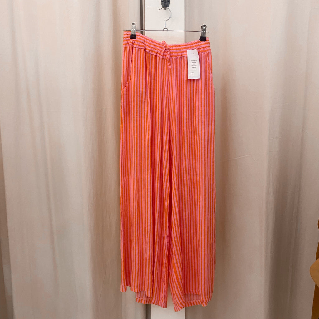 Orange & Pink Stripe Trousers