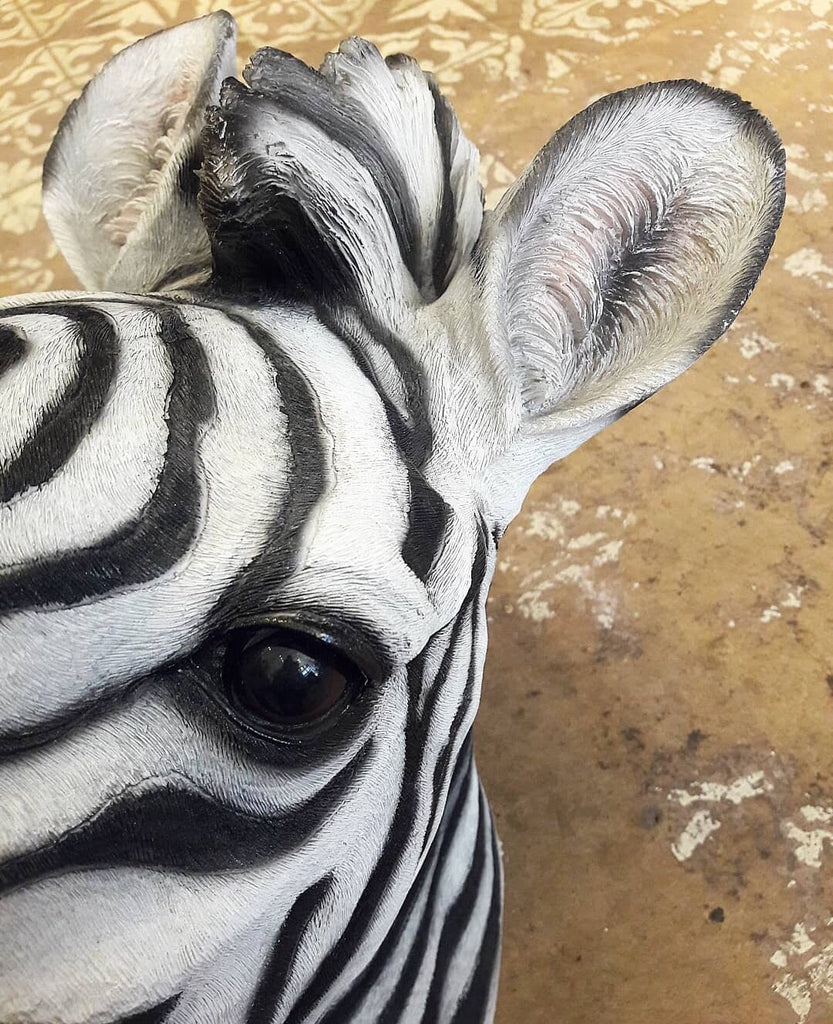 Lifelike Resin Zebra Head