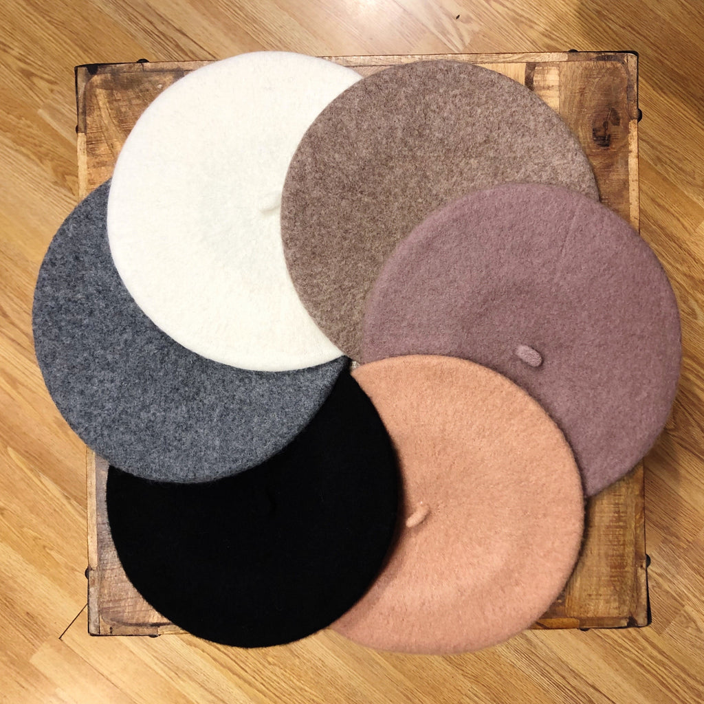 Pure Wool Beret - 12 Colours