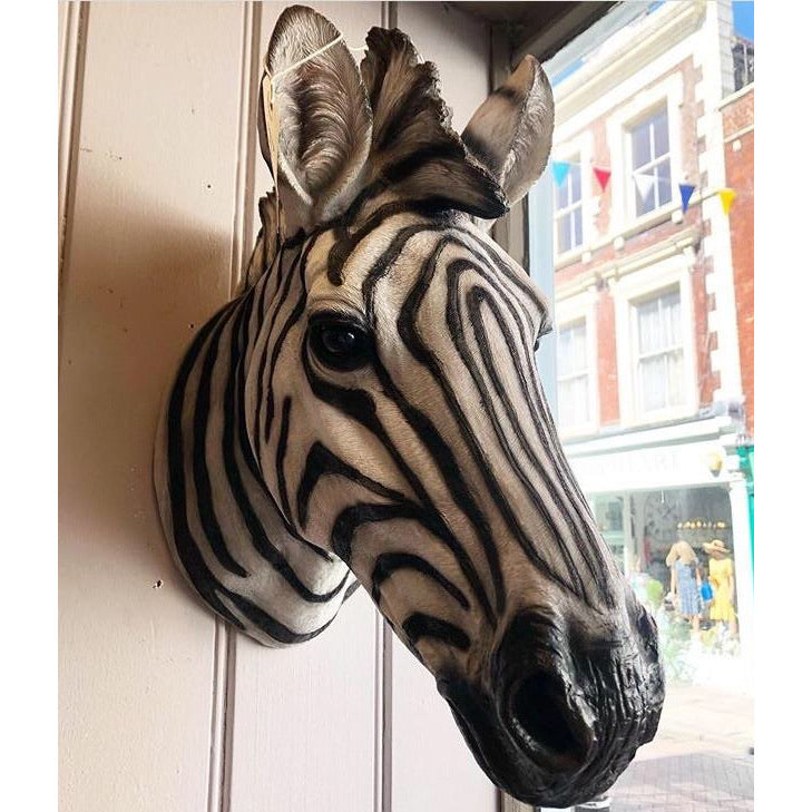 Lifelike Resin Zebra Head