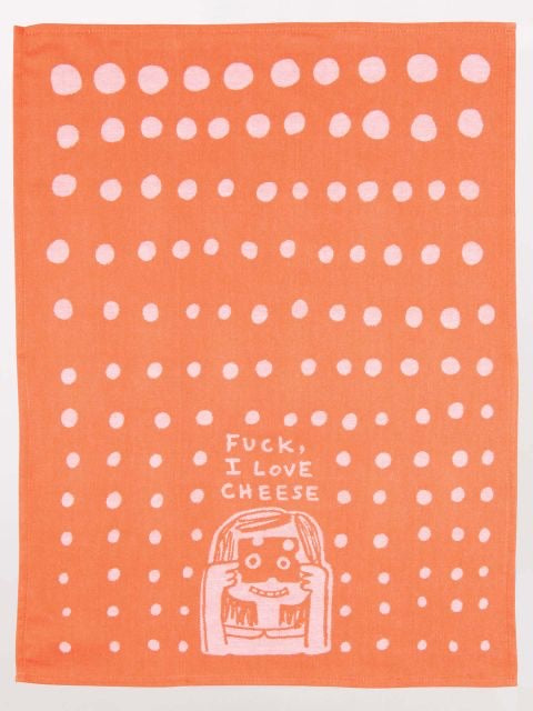 Blue Q Teal Towel - Fuck, I Love Cheese