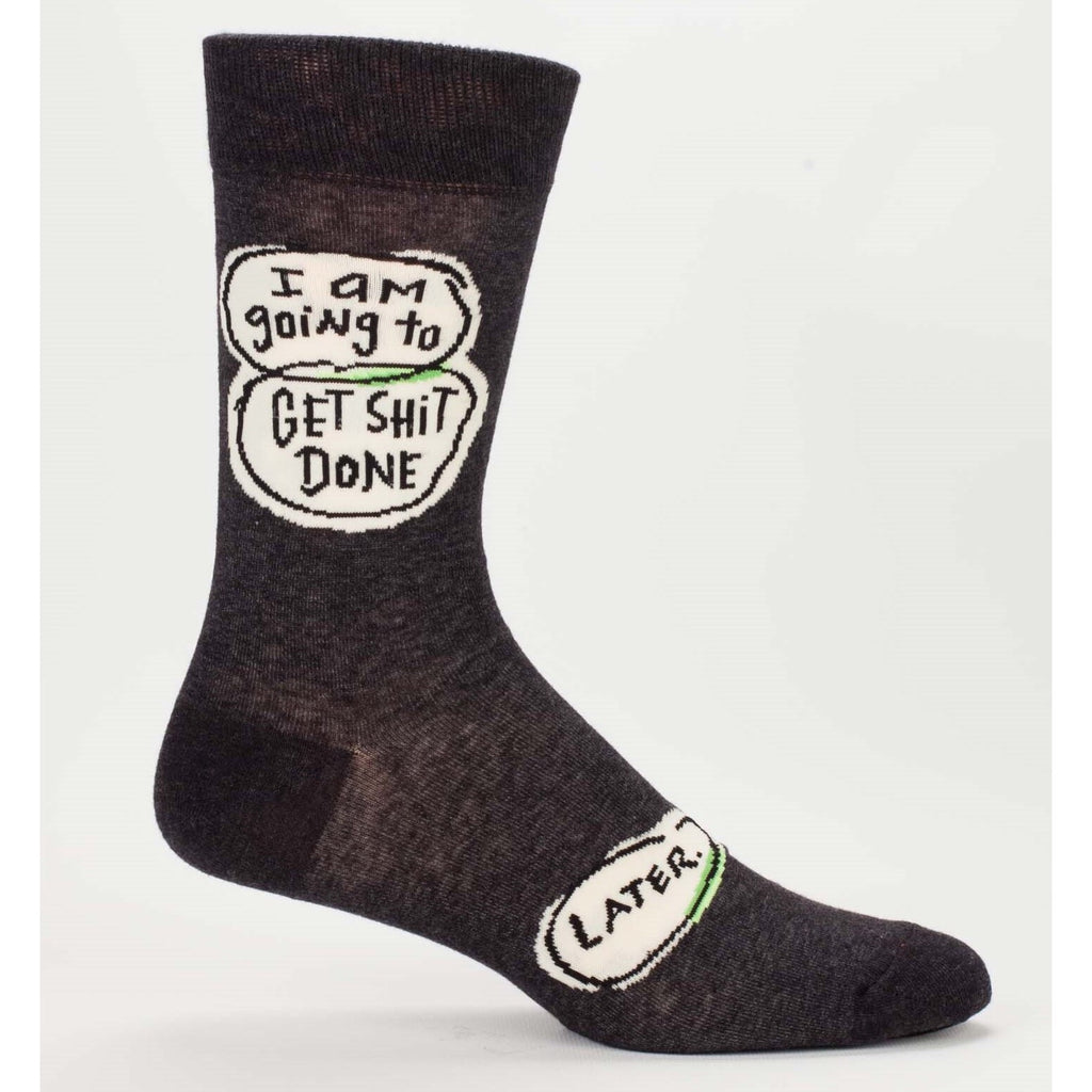 I Am Going To Get Shit Done...Later - Mens Crew Socks